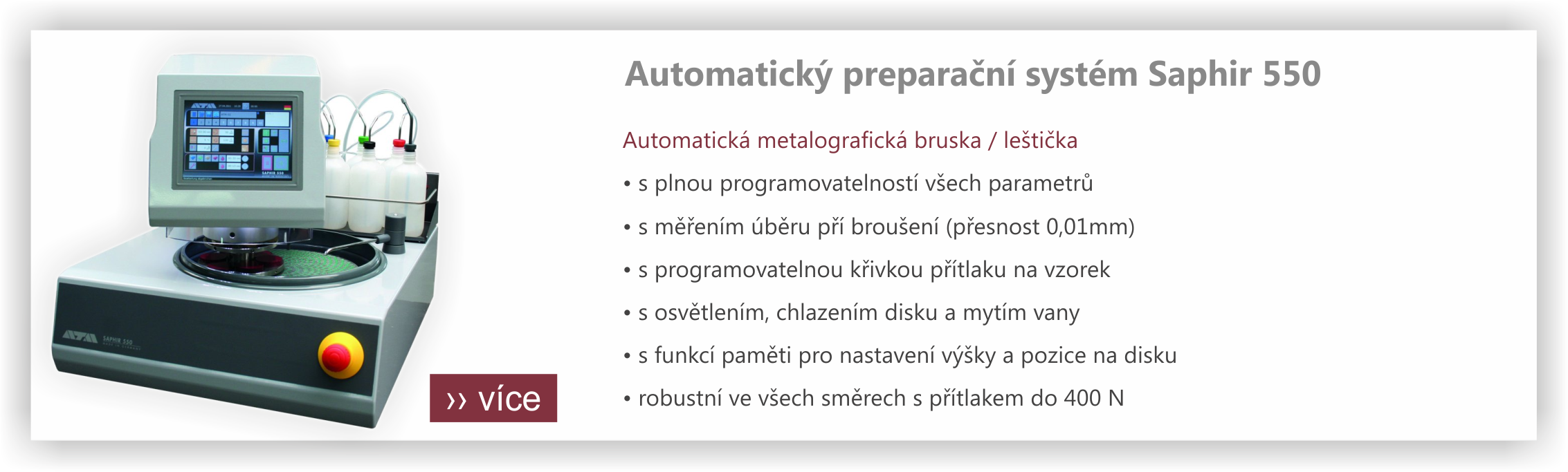 Automatický preparační systém Saphir 550